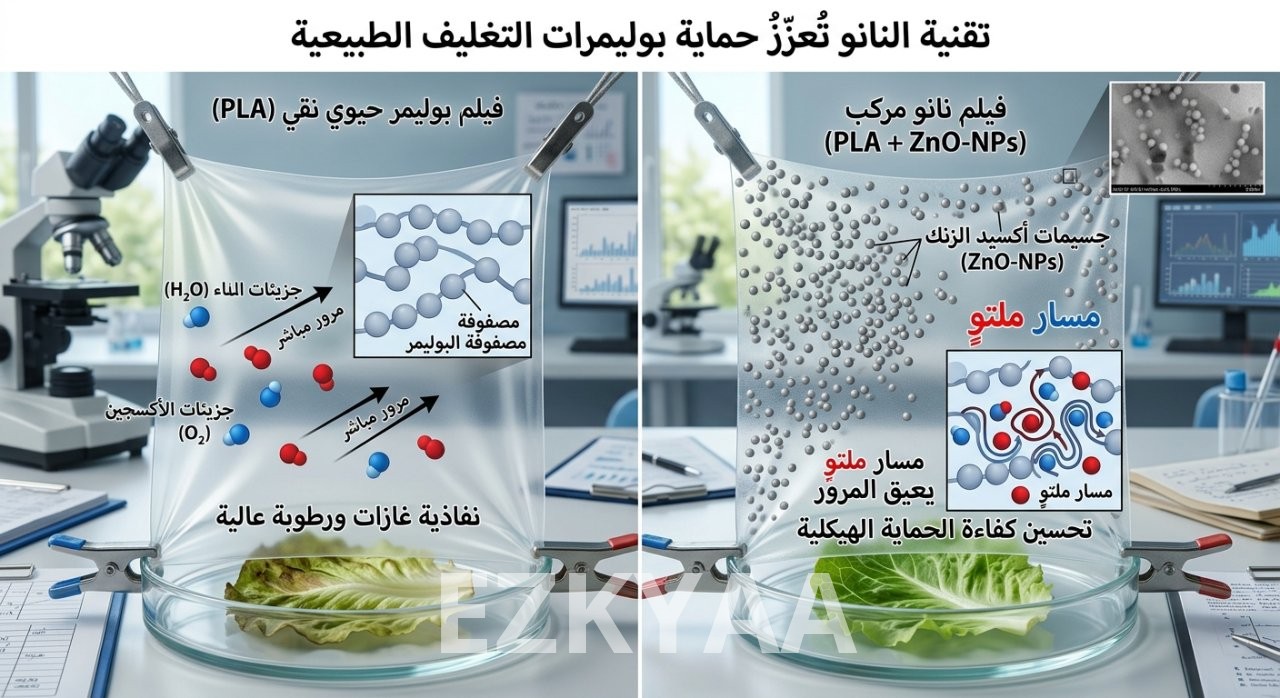 تقنيات النانو والتغليف الذكي: تحسين الصلاحية والتحكم في النفاذية عبر الأفلام الحيوية المطعمة بالجسيمات النانوية