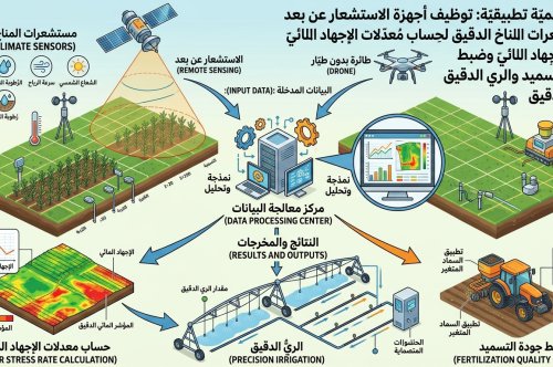 تقنيات الاستشعار الطيفي والمناخ الدقيق (Microclimate): إدارة الإجهاد المائي والحراري عبر مؤشرات NDVI و CWSI