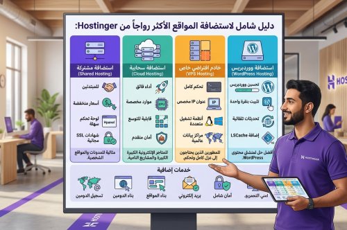 دليل شامل لاستضافة المواقع الأكثر رواجاً من Hostinger: